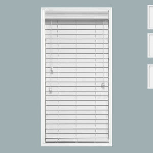 2 1/2 Inch Slat Faux Wood Smooth Blinds
